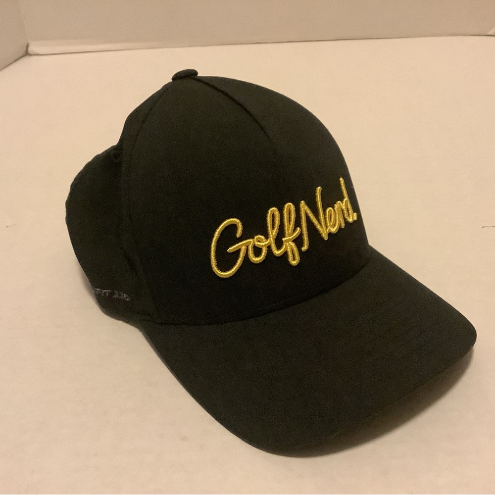 Cuater By Travis Mathew Golf Nerd Cap Black Flex fit 110 SnapBack